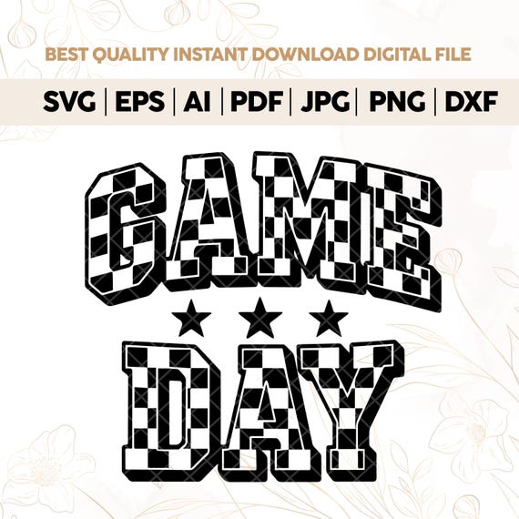 Retro Checkered Game Day Png Svg, Checkered Game Day Shirt, Game Day Checkered School Sport Sublimation Shirt. Svg & Png