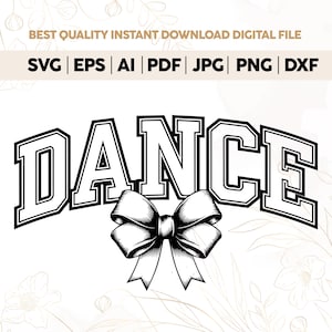 Dance Bow Png Svg, Funny Dance Svg, Dance Quote, Dancing Svg, Dance Fan Svg, Dance Life Svg, Dance Team Svg,Dance Mama Png,Dance Png,cricut