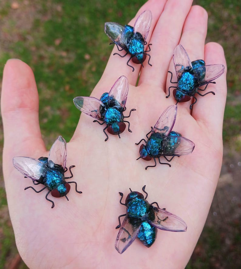 Realistic Handmade Clay & Wire House Fly Magnet image 4