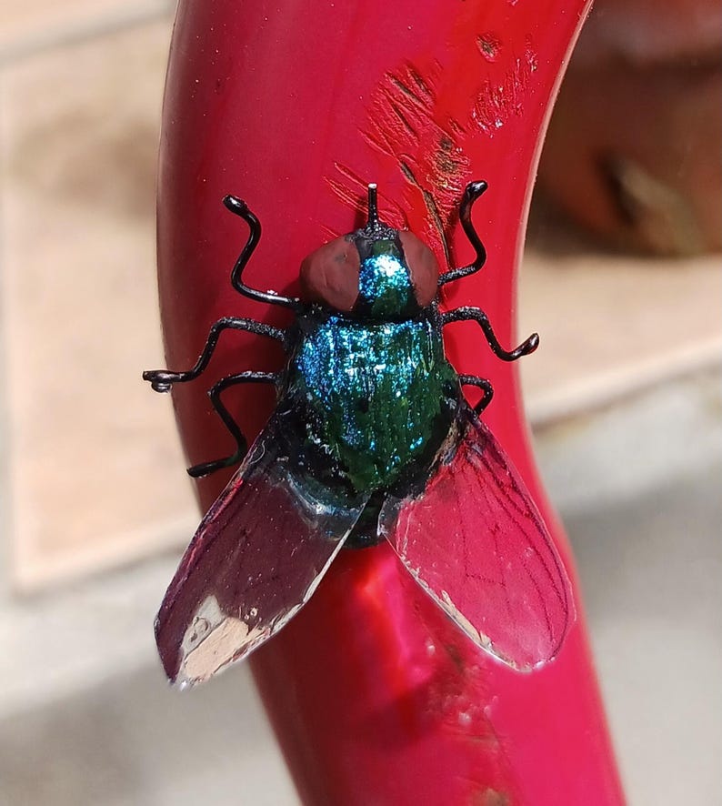 Realistic Handmade Clay & Wire House Fly Magnet image 7