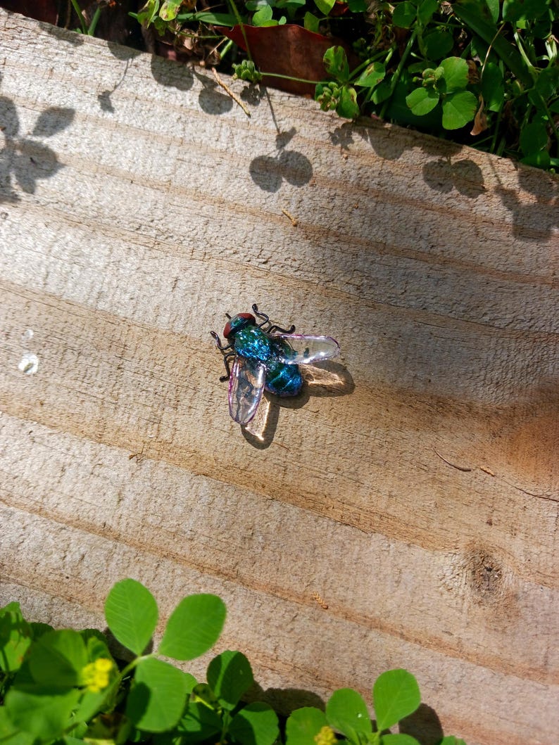 Realistic Handmade Clay & Wire House Fly Magnet image 9