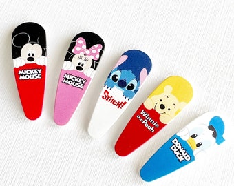 Disney Friends Snap Clips, Mickey Mouse Snap Clips, Minnie Mouse Snap Clips, Mickey And Friends Snap Clip Set, Disney Snap Clip Set, Pooh