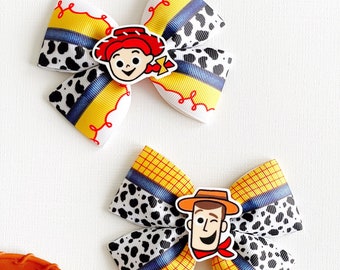 Toy Story Haarspange: Woody & Jessie Schleife