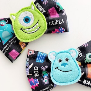 Monster Hair Bow: Pixar Inspired Hair Clip