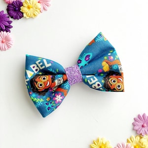 Colombia Fabric Bow, Mirabel Hair Bow, Inspired Hair Clip, Madrigal Hair Bow, Flower Bow Clip, Encanto Hair Clip
