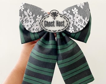 Haunted Mansion Hair Bow, Disney Hair Bow, Large Fabric Bow, Maid Hair Bow, The Haunted Mansion Hair Bow, Disney Movie Bow