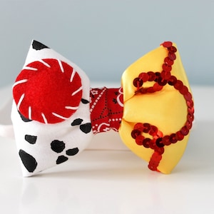 Toy Story Hair Bow; Jessie Hair Clip; Jessie Hair Accessory; Handmade Inspired Bow; Jessie From toy Story; Jessie Hair Bow; The Cowgirl