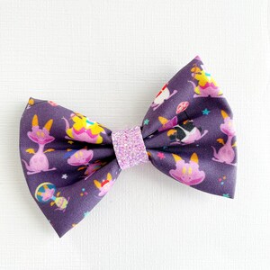 Figment Hair Bow, Disney Figment Hair Bow, Epcot Disney Hair Clip, Figment Dragon Hair Bow, Disney Epcot Bow Clip, Disney Parks Hair Clip