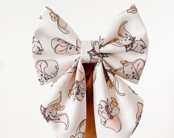Dumbo Haarschleife, Stoff Haarschleife, Dumbo Stoff Schleife, Disney Dumbo Haarschleife, inspiriert Stoff Haarschleife, Elefant Haarschleife