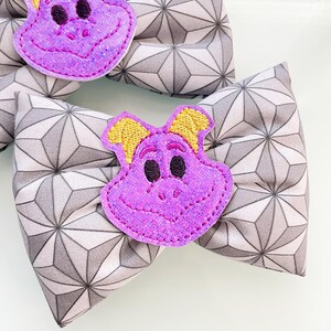 Epcot Stoffschleife, Disney Haarschleife, Epcot Disney Haarspange, MIckey Maus Haarschleife, Disney Schleife Clip, Disney Parks Haarspange