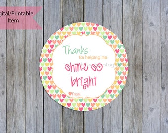 Thanks For Helping Me Shine So Bright Etsy Thanks For Helping Me Shine So Bright Etsy