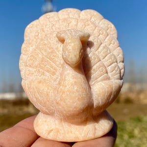 2.2inche Natural Crystal Jasper quartz,hand carved Peacock,Jasper quartz Peacock,home decoration,crystal gifts, Crystal energy 1pc