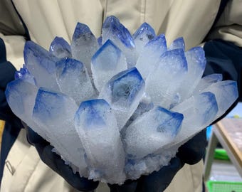 チタンクオーツクラスター チタニウムクォーツクラスターレインポー水晶226g（群晶