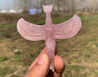 ローズクォーツ エンジェル彫刻 天使 48g ローズクォーツ彫刻エンジェル - Etsy 日本