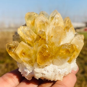 Yellow quartz Cluster specimen crystal,hand carved Cluster,Crystal Cluster,home decoration,crystal gifts