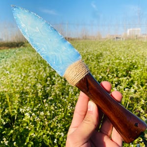 9.9inche Opal quartz,hand carved Knife,Crystal Big knife,Opal knife,home decoration,crystal gifts