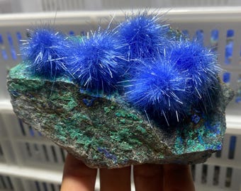 Azurite Specimen,blue copper ore stone,Mineral Specimens,Crystal Cluster,blue crystal,home decor,crystal gifts