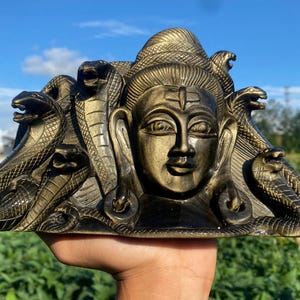 8.89inche Natural Gold obsidian quartz,hand carved Shiva,Gold obsidian crystal Shiva,home decoration,crystal gifts