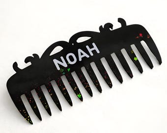 Peineta personalizada para barba, peineta personalizada para bigote con nombre, regalo para él, regalo para padrinos de boda, regalo para papá, regalo de cuidado personal masculino