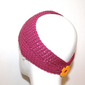 CROCHET PATTERN Headband With Flower Crochet Pattern image 4