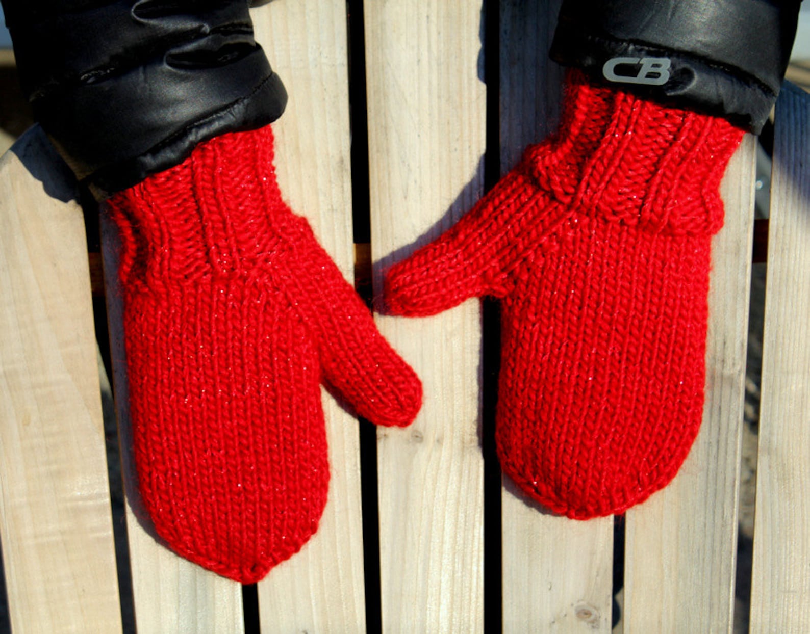 KNITTING PATTERN THE Absolute Mitten Bulky Weight Yarn Etsy