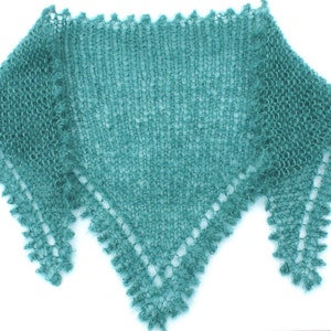 PATTERN Shawl/Scarf/Necktie/Wrap All Knit Stitch Knitting Pattern image 4