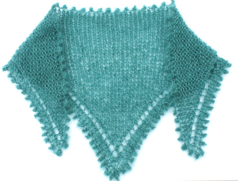 PATTERN Shawl/Scarf/Necktie/Wrap All Knit Stitch Knitting Pattern image 4