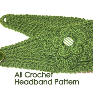 CROCHET PATTERN Fast Crochet Headband Kayla Bulky Weight Yarn Two Sizes image 3