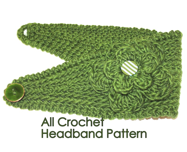 CROCHET PATTERN Fast Crochet Headband Kayla Bulky Weight Yarn Two Sizes image 3