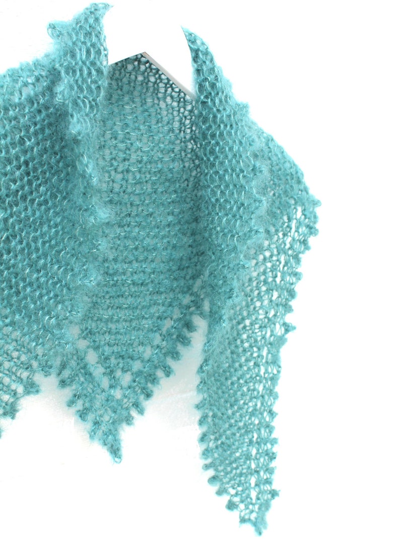 PATTERN Shawl/Scarf/Necktie/Wrap All Knit Stitch Knitting Pattern image 3