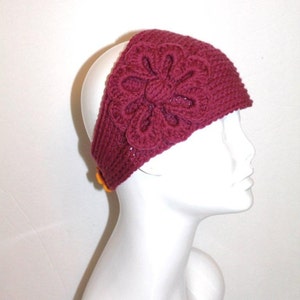 CROCHET PATTERN Headband With Flower Crochet Pattern image 2