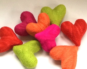Felted Hearts Knitting Pattern