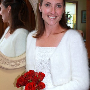 PATTERN -  Kate Middleton Royal Angora Wedding Shrug/Bolero Knitting Pattern In Seven Sizes