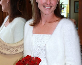 PATTERN -  Kate Middleton Royal Angora Wedding Shrug/Bolero Knitting Pattern In Seven Sizes