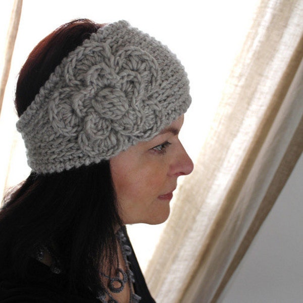 CROCHET PATTERN - Fast Crochet Headband Kayla Bulky Weight Yarn Two Sizes