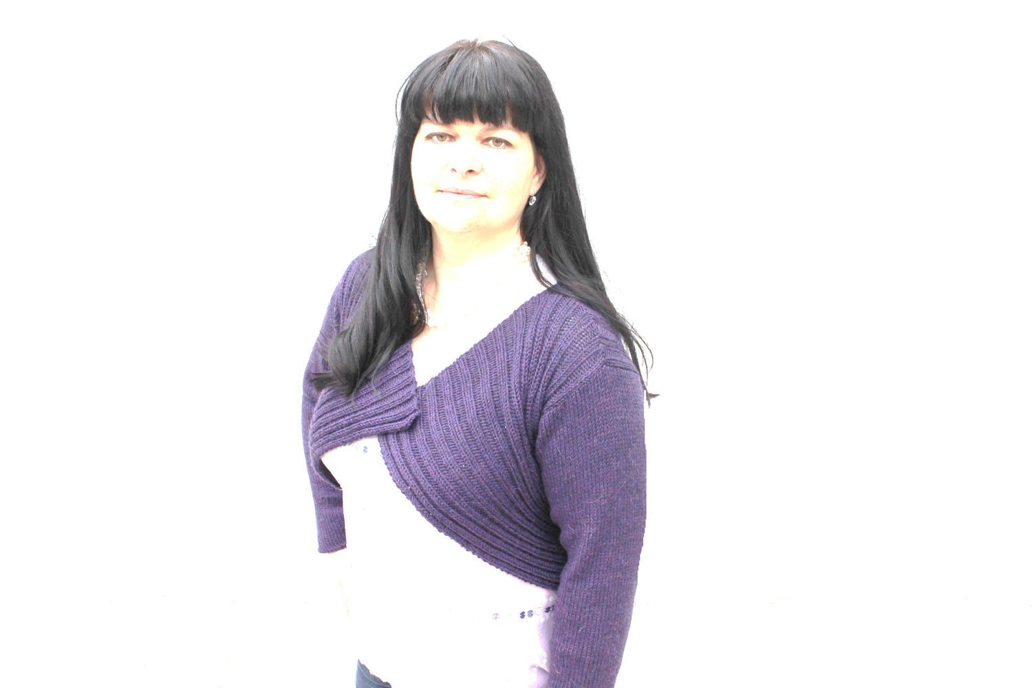 PATTERN - New Italian Rib Shrug/bolero Knitting Pattern for Worsted ...