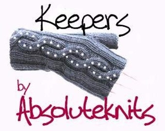 PATTERN - Keepers Fingerless Mittens Gloves Not Knitted In The Round With Beads And Cable