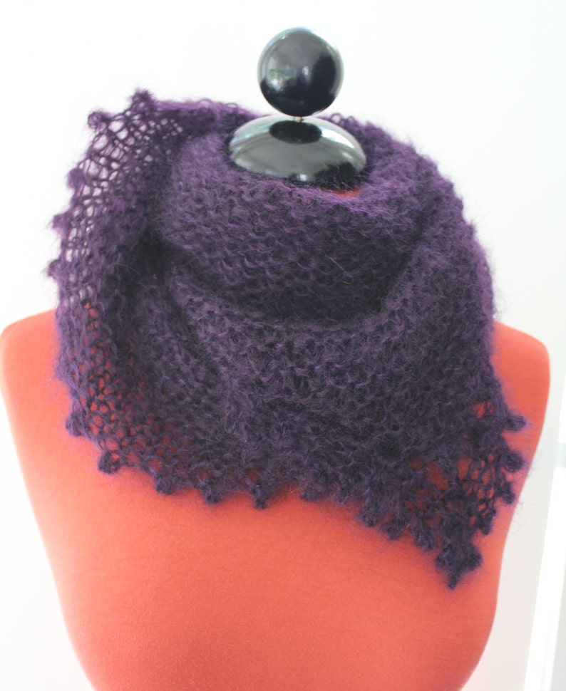 PATTERN Shawl/Scarf/Necktie/Wrap All Knit Stitch Knitting Pattern image 5