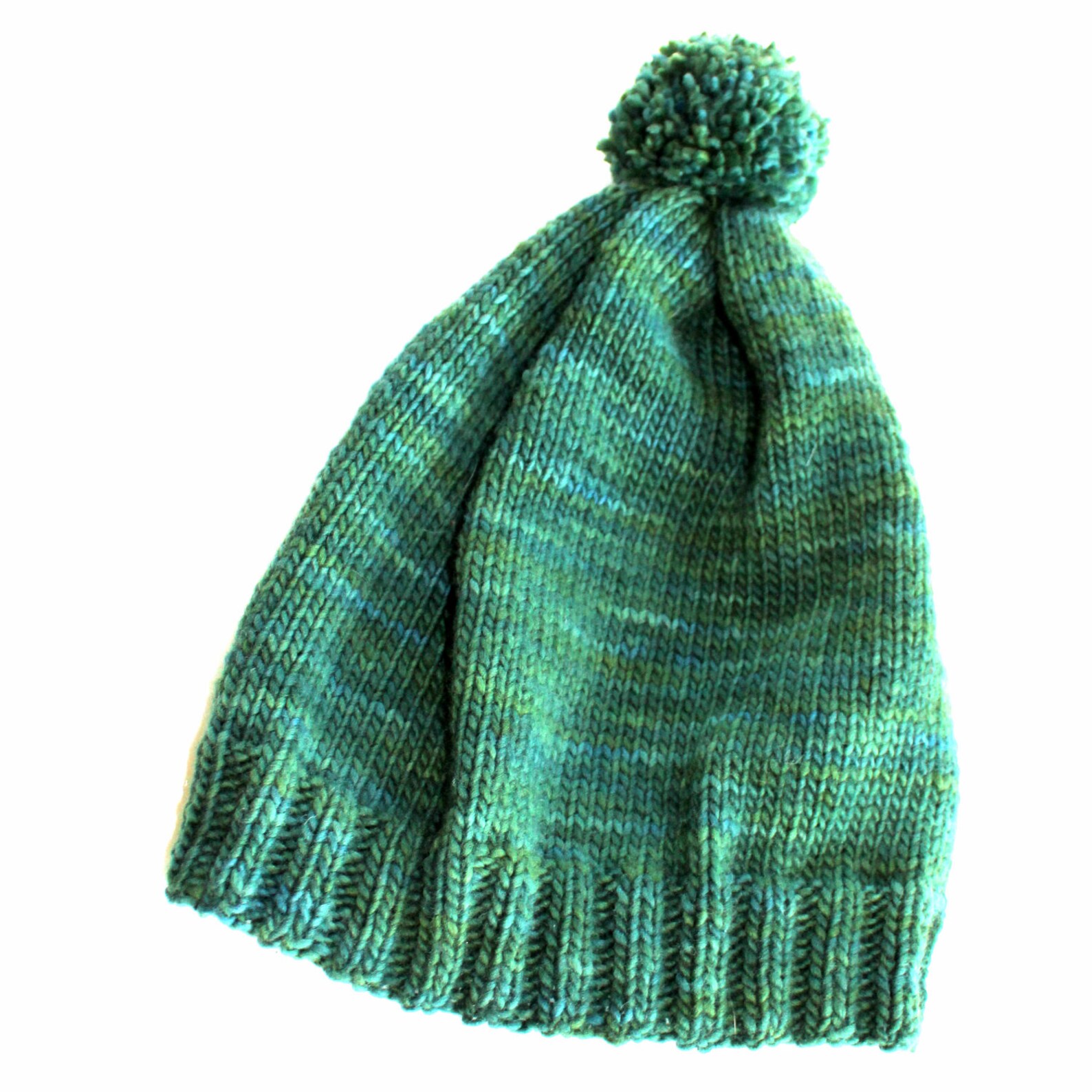 Bobble Hat/stocking Cap Knitting Pattern in Six Sizes Very Easy Etsy