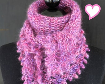 PATTERN - Shawl/Scarf/Necktie/Wrap- All Knit Stitch Knitting Pattern