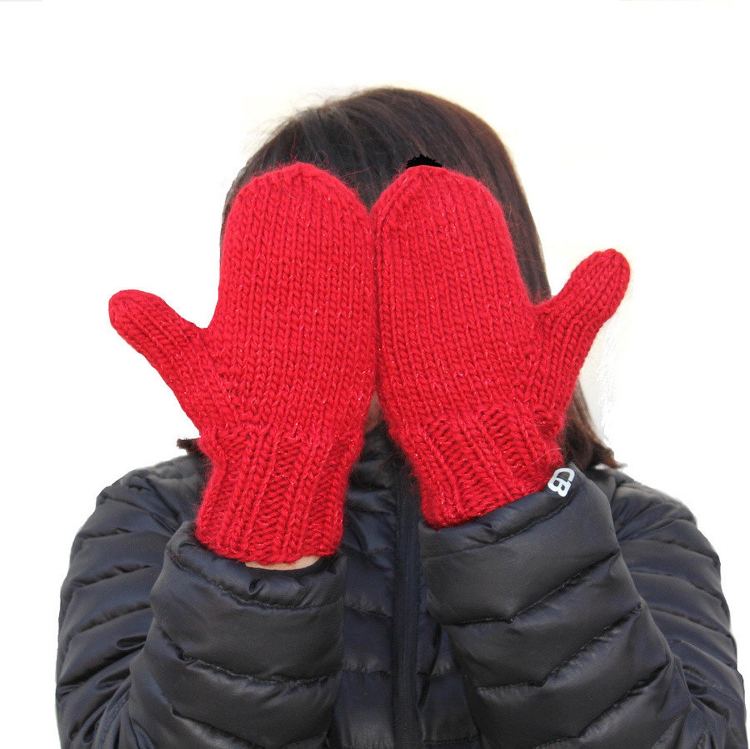 KNITTING PATTERN THE Absolute Mitten Bulky Weight Yarn Phototutorial Etsy