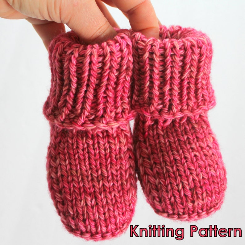 KNITTING PATTERN Super Easy Beginner Baby Booty Not Knitted in Rounds image 5