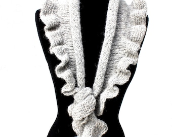 PATTERN -  Dancing Waves Scarf Knitting Pattern Aran Weight Yarn