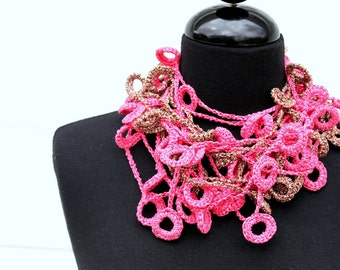 CROCHET PATTERN - Loopy Loop Necklace