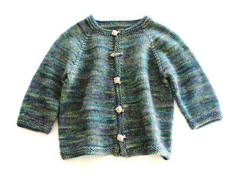 PATTERN - Basic Top Down Child's Cardigan Size 0-6 Mo, 6-12 Mo, 2-3 Years Photo Tutorial