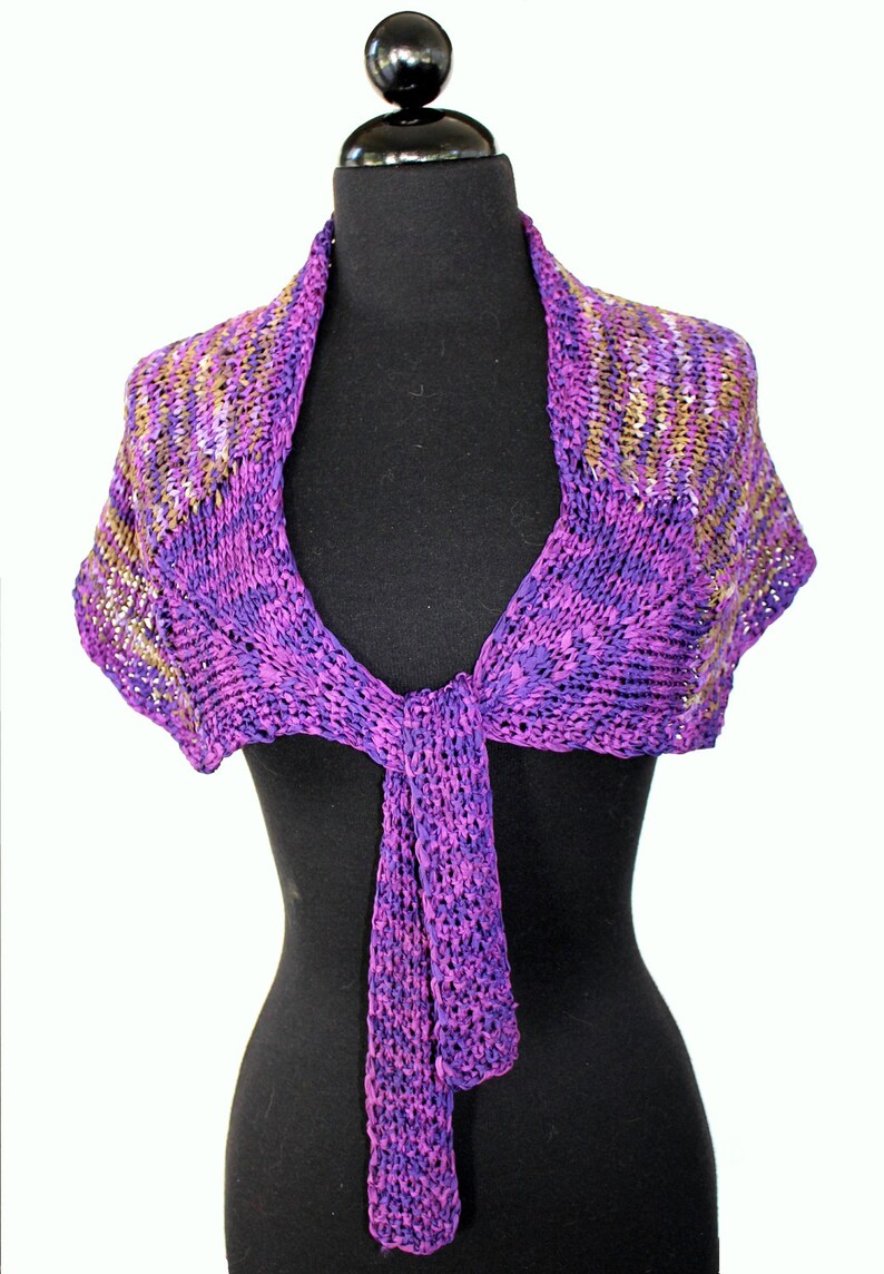 PATTERN Shoulder Wrap Bulky Weight Yarn Easy Knitting Etsy