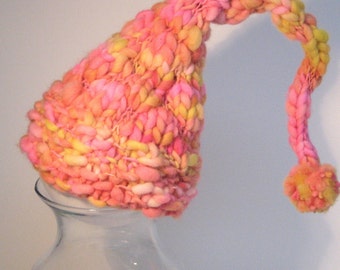 Pattern - Knitting Pattern Newborn to 3-6 Months Hat Out of Thick And Thin Yarn
