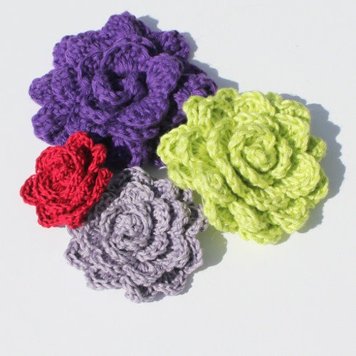 CROCHET PATTERN Crochet Flower Photo Tutorial Very Easy | Etsy