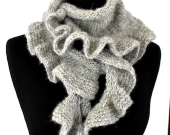 PATTERN -  Dancing Waves Scarf Knitting Pattern Aran Weight Yarn