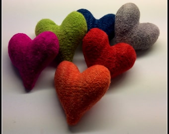 Felted Hearts Knitting Pattern